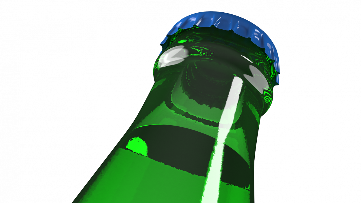 3D model 24 Green Soda Bottle Case