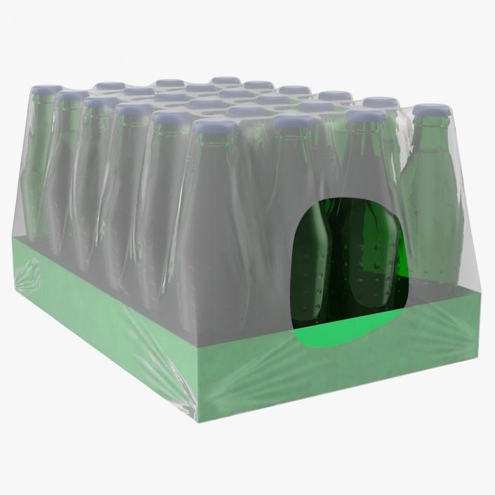 3D model 24 Green Soda Bottle Case