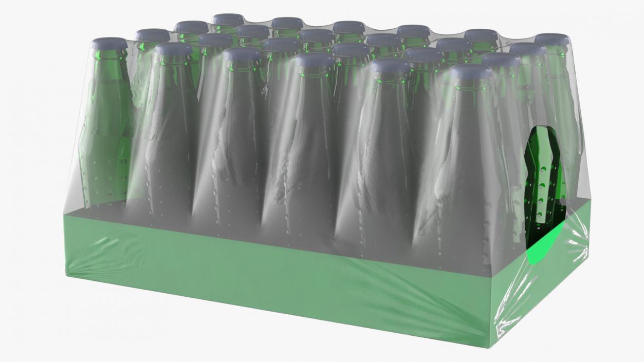 3D model 24 Green Soda Bottle Case