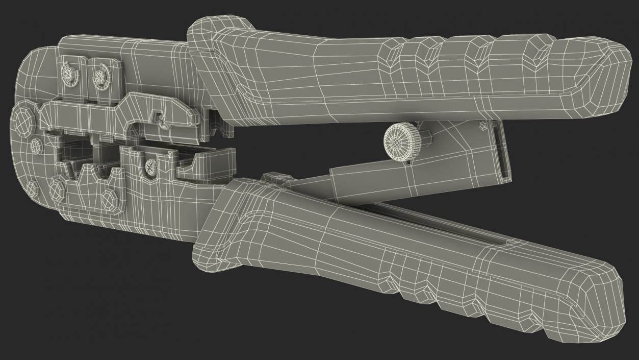 Klein Tools VDV226 011 SEN Modular Crimper Rigged 3D model