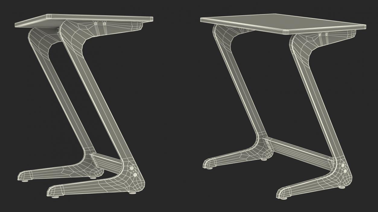 Wooden Laptop Table 3D model