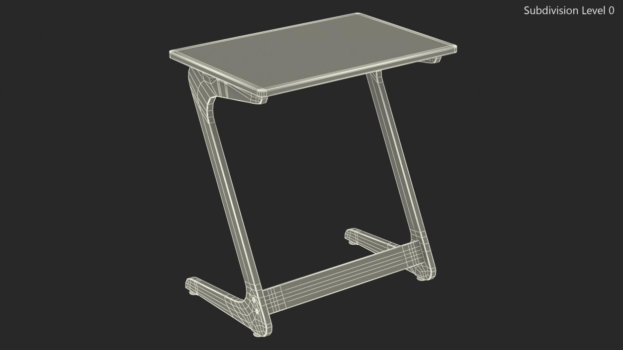 Wooden Laptop Table 3D model