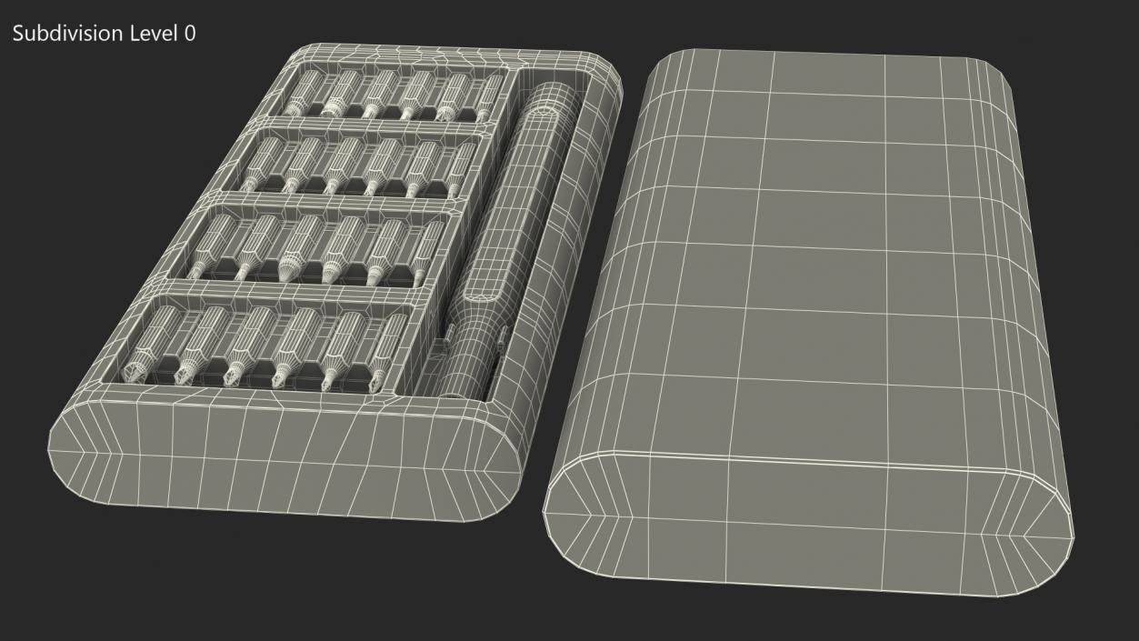 3D Mi Precision Screwdriver Set Open model