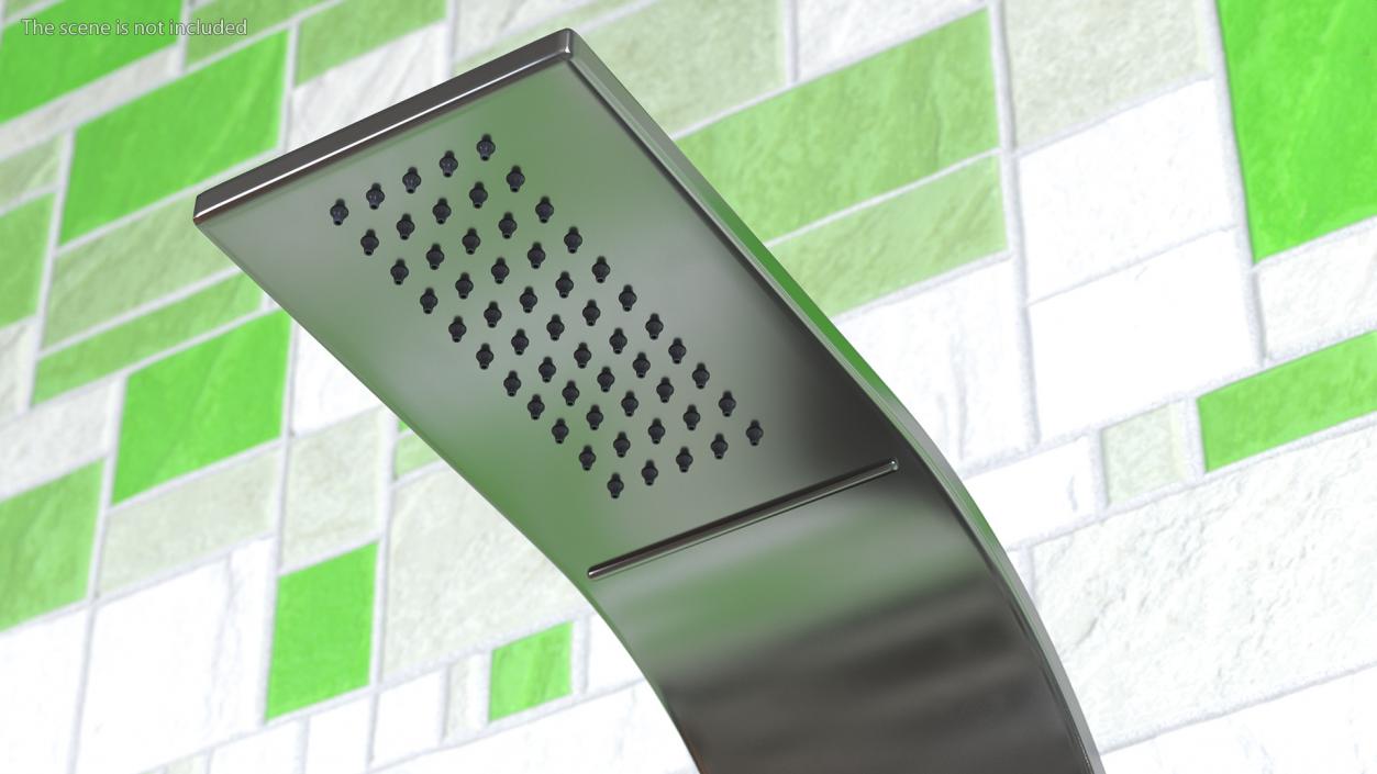 3D Thermostatic Shower Column With Jets