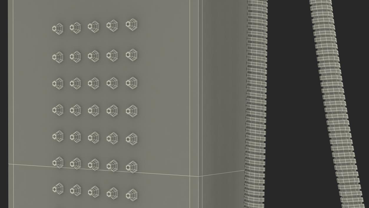 3D Thermostatic Shower Column With Jets