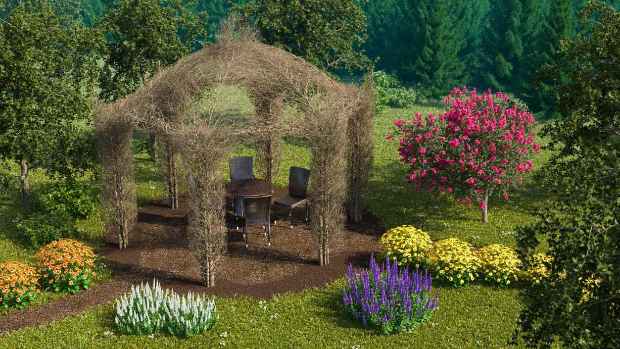 3D Branch Gazebo model