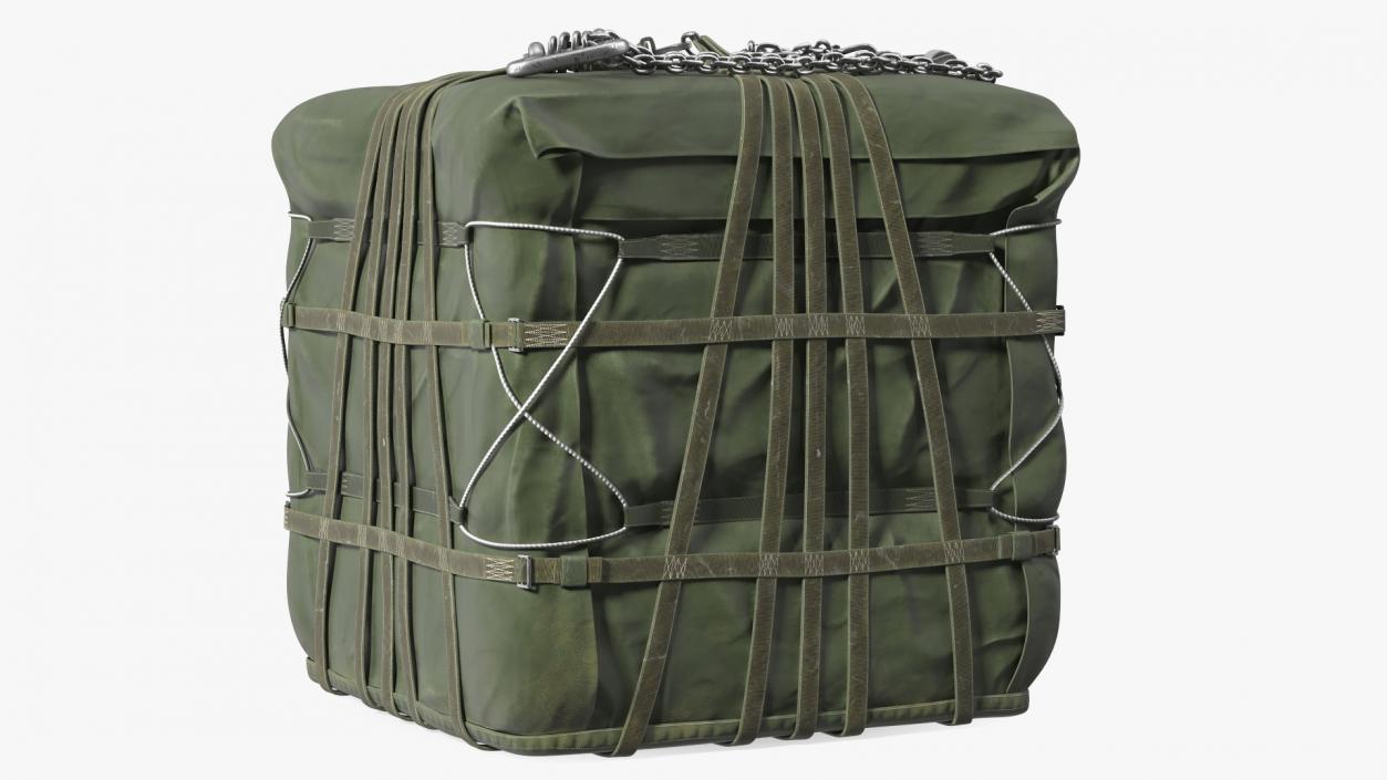 Military Cargo Lifting Net Bag Standing 3D model