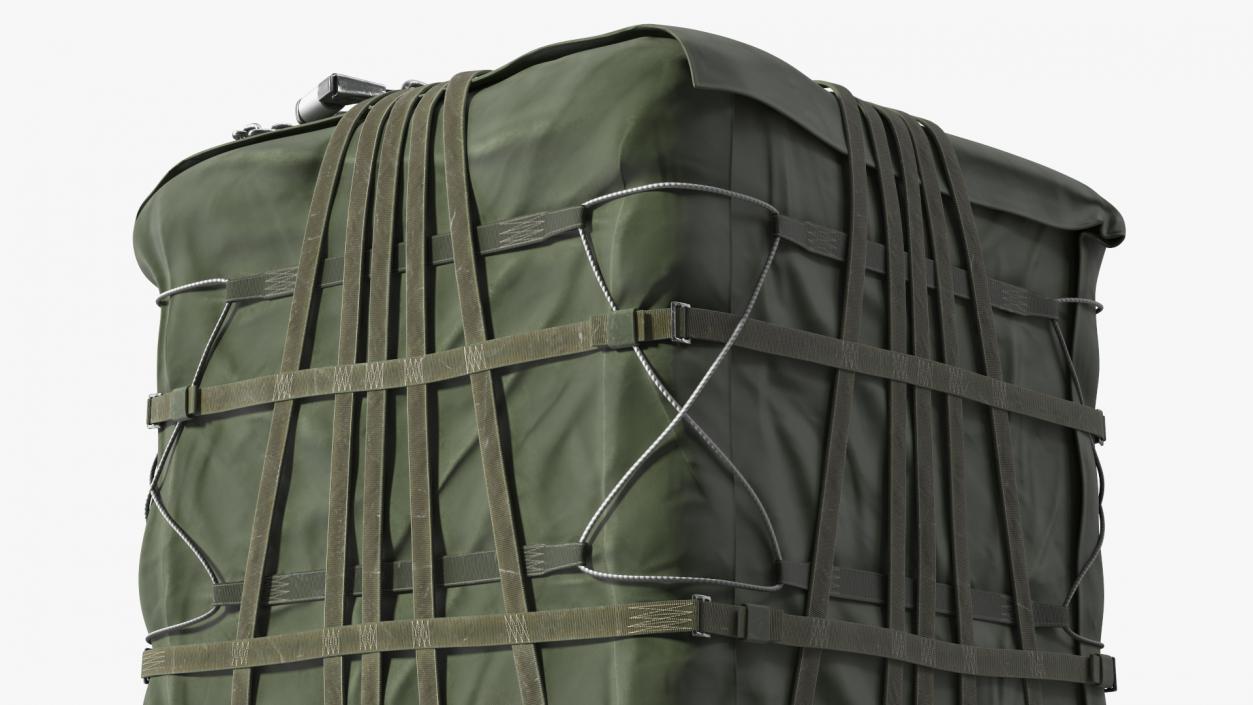 Military Cargo Lifting Net Bag Standing 3D model