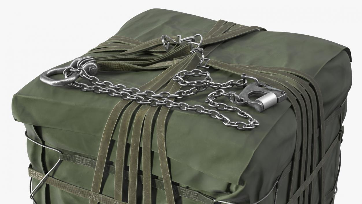 Military Cargo Lifting Net Bag Standing 3D model