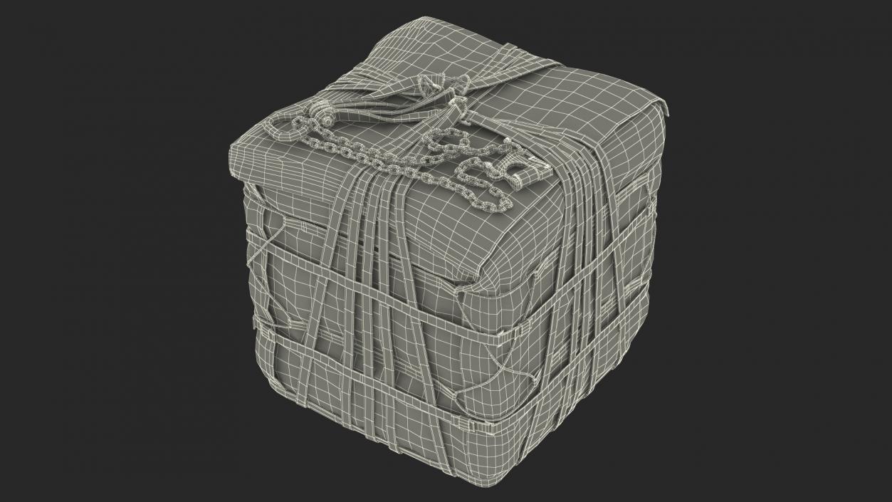 Military Cargo Lifting Net Bag Standing 3D model