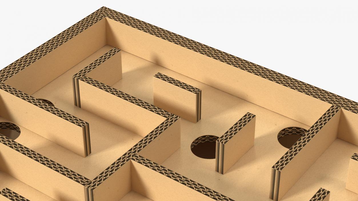 Board Game Marble Labyrinth from Cardboard 3D