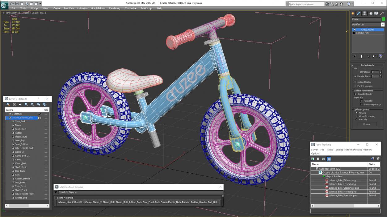 Cruzee Ultralite Balance Bike 3D model