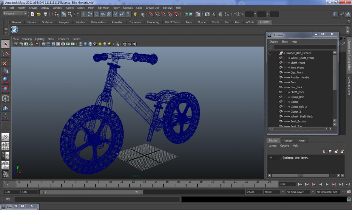 Cruzee Ultralite Balance Bike 3D model