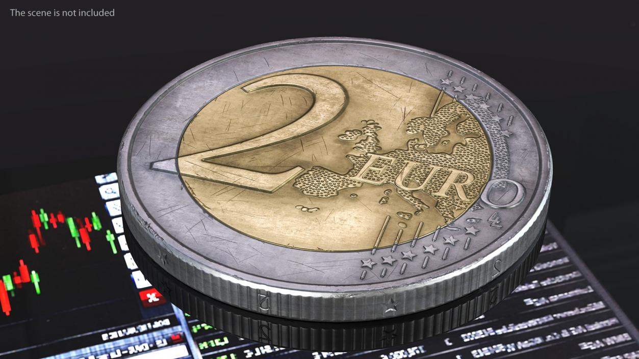 3D model 2 Euro Coins Collection 2