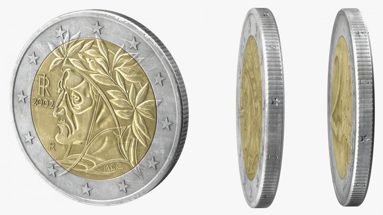 3D model 2 Euro Coins Collection 2