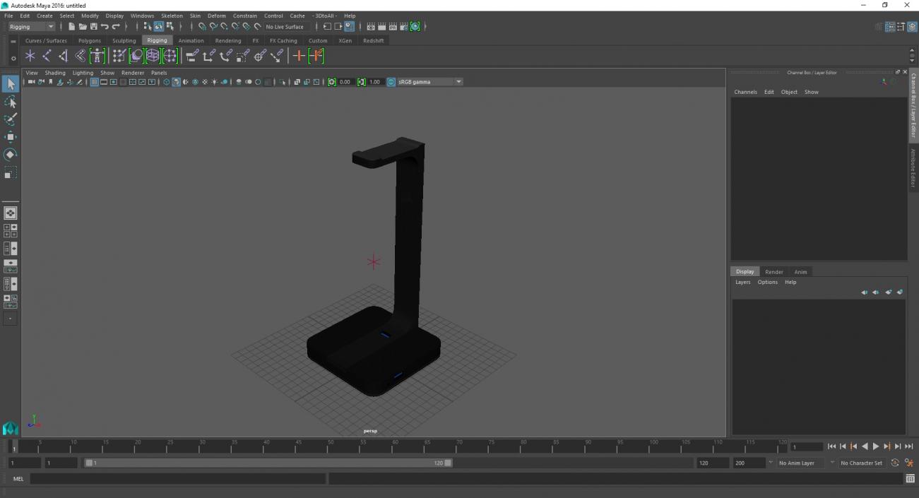 3D Headset Stand model