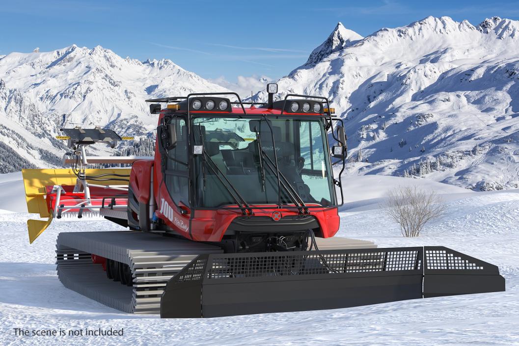 3D Snowcat PISTENBULLY 100 Clean Rigged