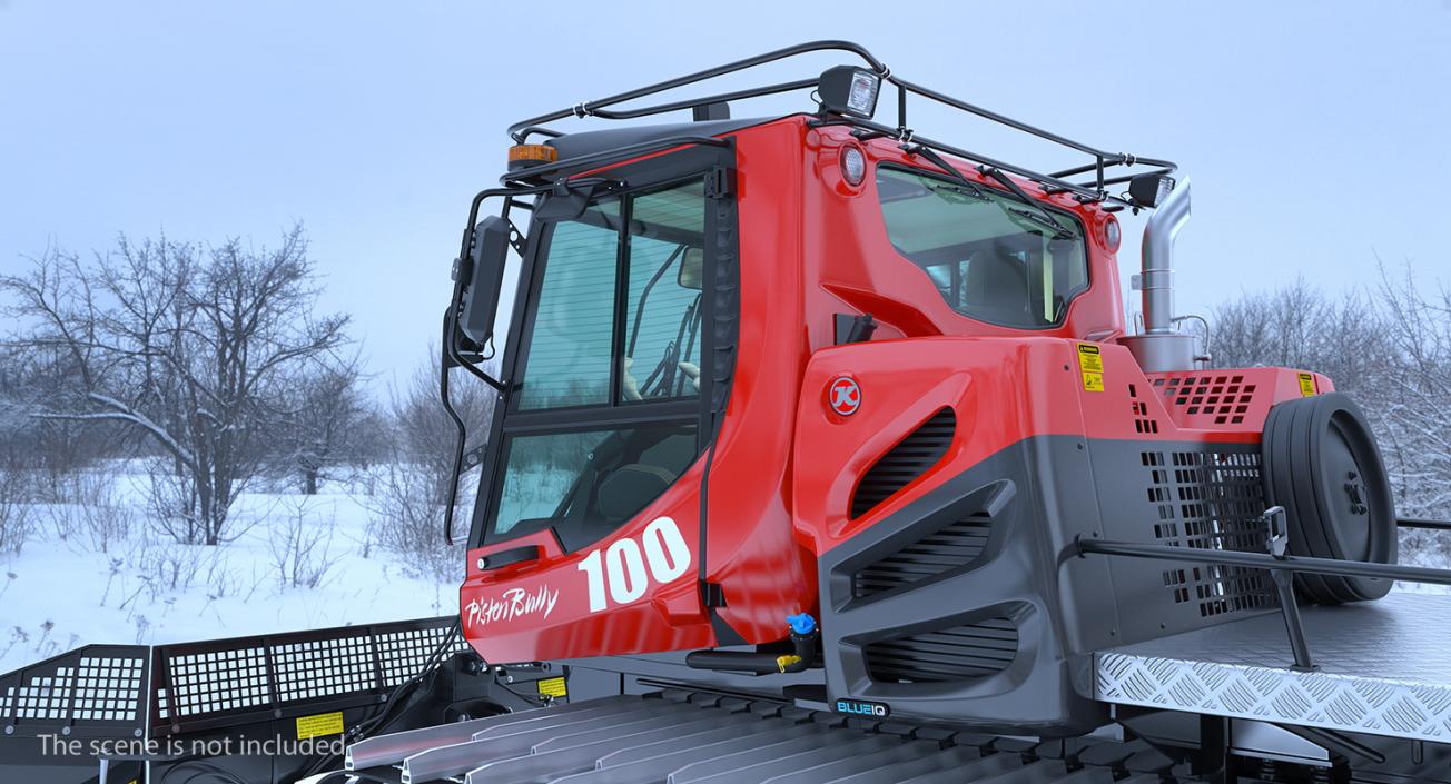 3D Snowcat PISTENBULLY 100 Clean Rigged