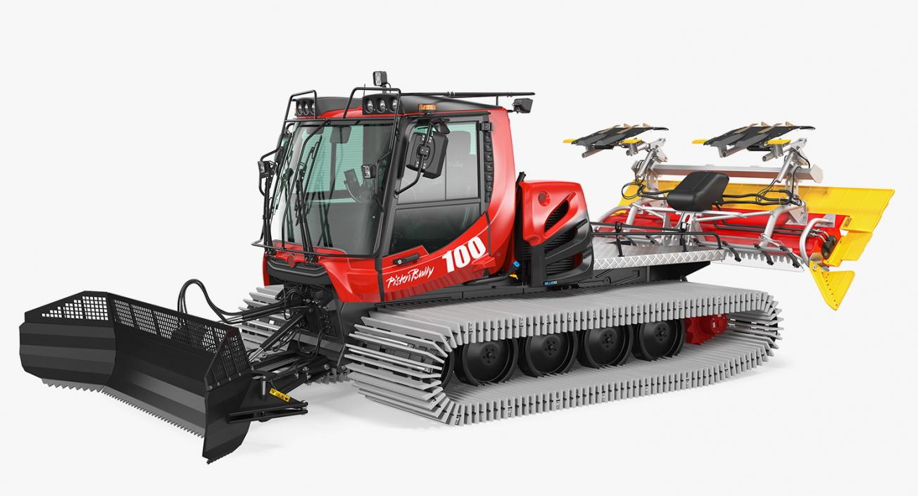 3D Snowcat PISTENBULLY 100 Clean Rigged