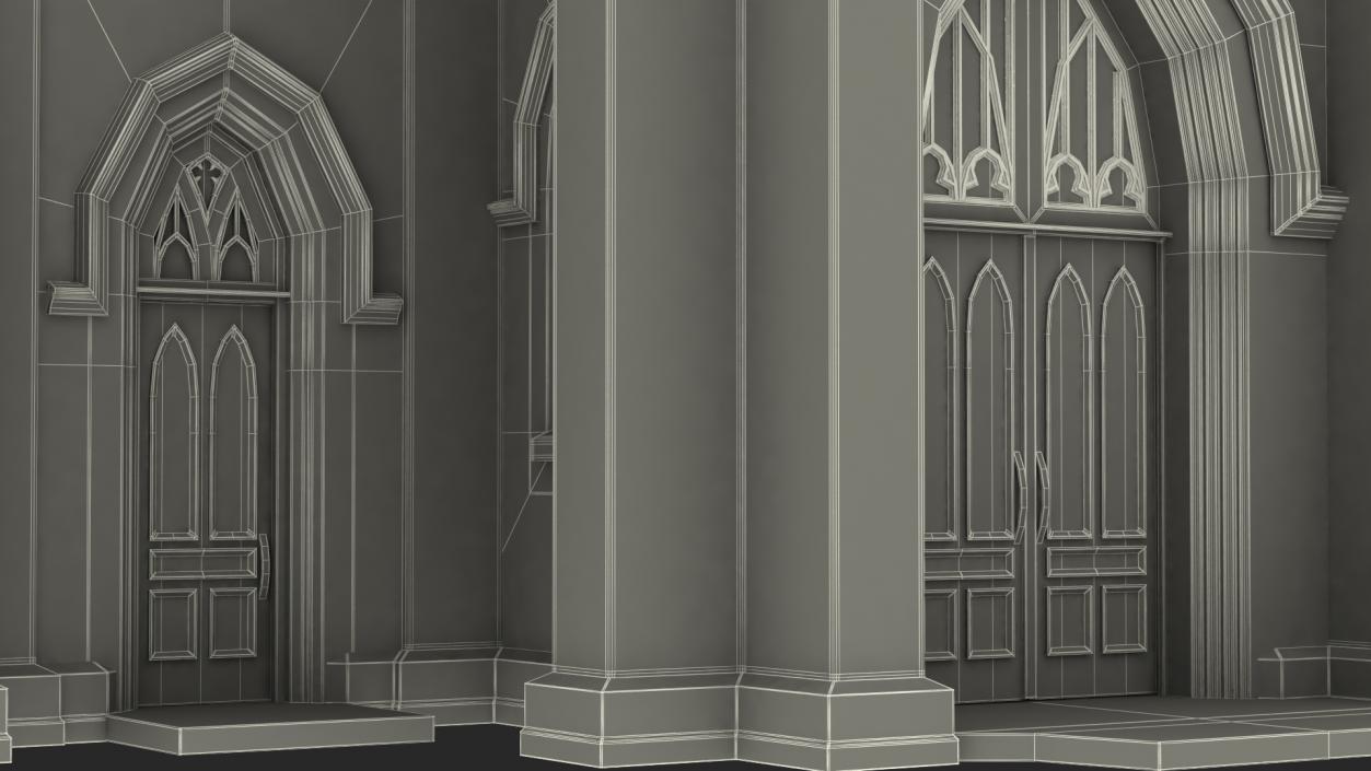 3D Ancient Catholic Church model