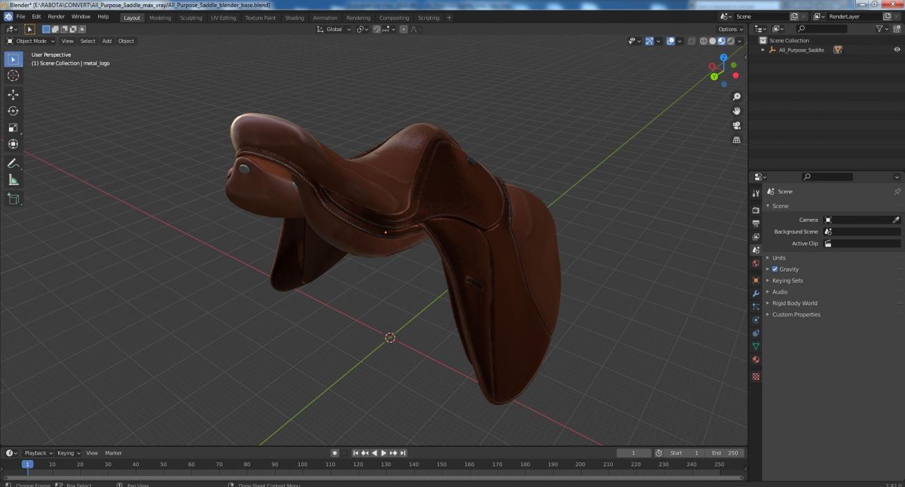 3D All Purpose Saddle model