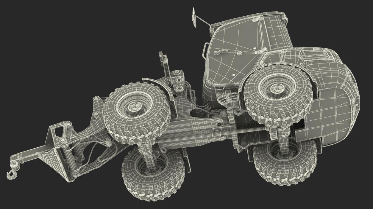 Electric Loader with Material Handling Arm 3D