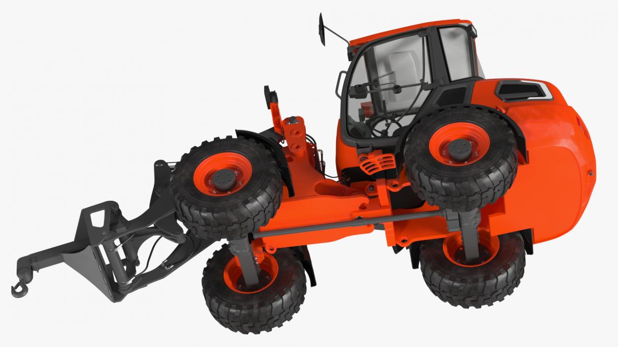 Electric Loader with Material Handling Arm 3D