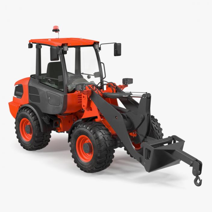 Electric Loader with Material Handling Arm 3D