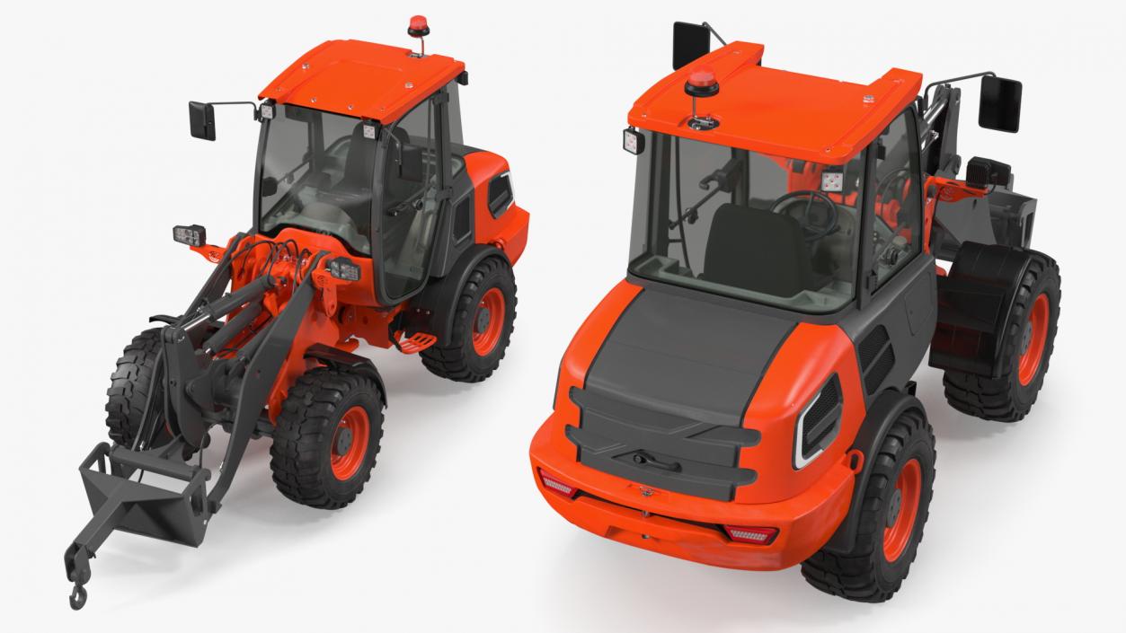 Electric Loader with Material Handling Arm 3D