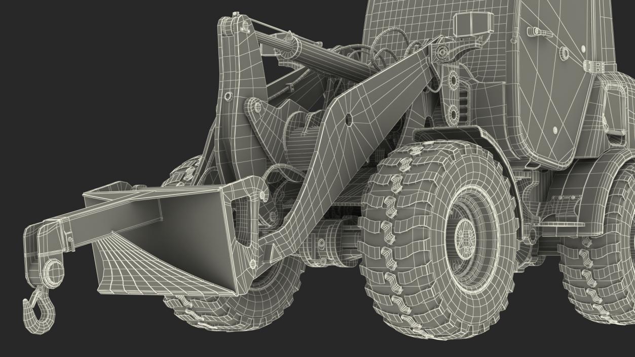 Electric Loader with Material Handling Arm 3D