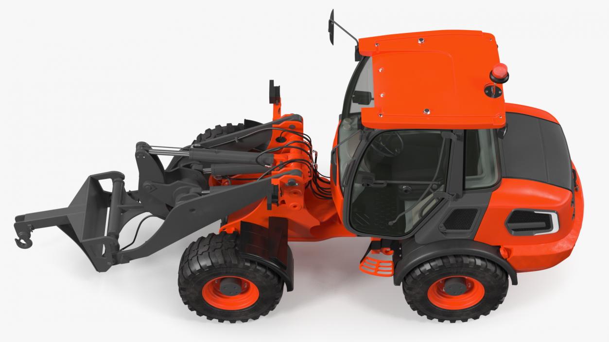 Electric Loader with Material Handling Arm 3D