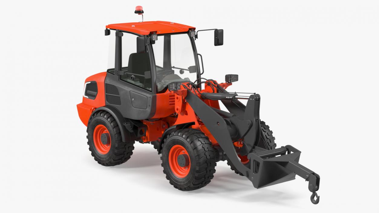 Electric Loader with Material Handling Arm 3D