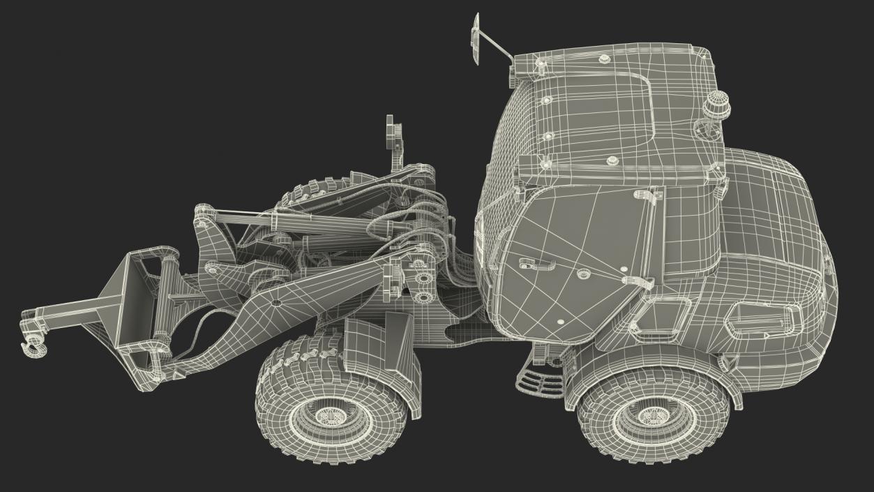 Electric Loader with Material Handling Arm 3D