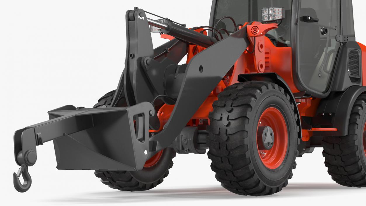 Electric Loader with Material Handling Arm 3D