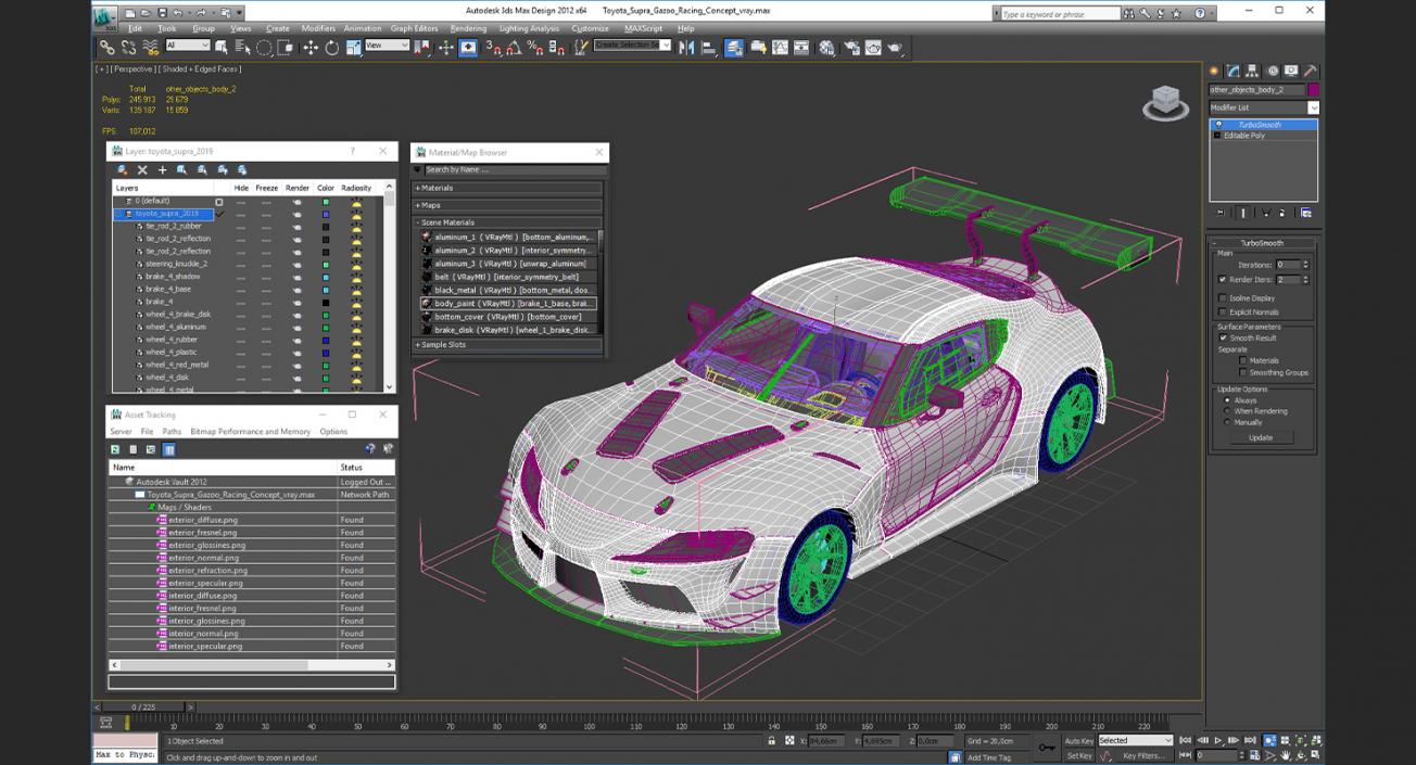 3D Toyota Supra Gazoo Racing Concept model