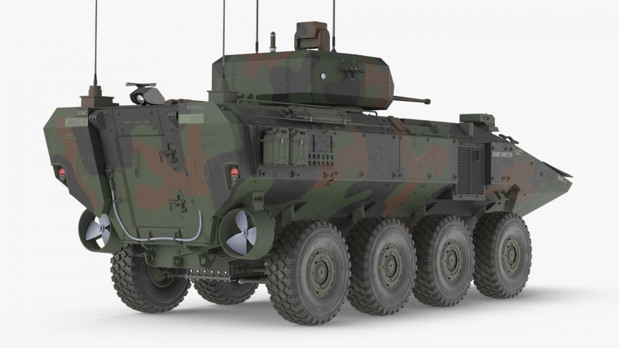 3D US Amphibious Combat Vehicle ACV with 30mm Gun 2 model