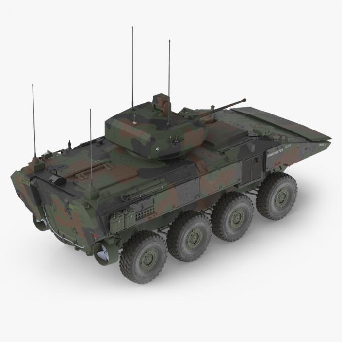 3D US Amphibious Combat Vehicle ACV with 30mm Gun 2 model