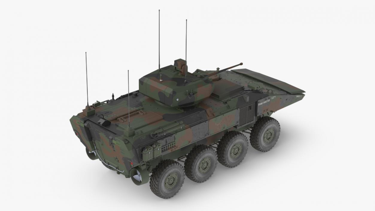 3D US Amphibious Combat Vehicle ACV with 30mm Gun 2 model