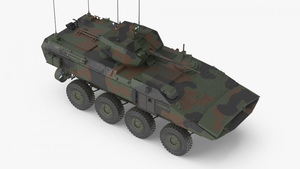 3D US Amphibious Combat Vehicle ACV with 30mm Gun 2 model