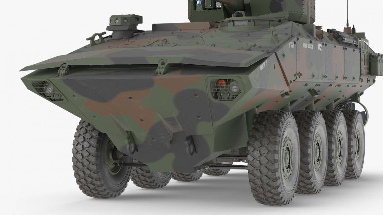 3D US Amphibious Combat Vehicle ACV with 30mm Gun 2 model