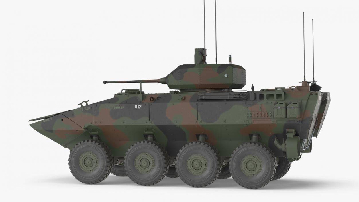 3D US Amphibious Combat Vehicle ACV with 30mm Gun 2 model