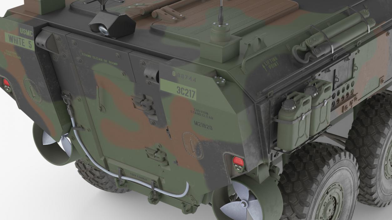 3D US Amphibious Combat Vehicle ACV with 30mm Gun 2 model