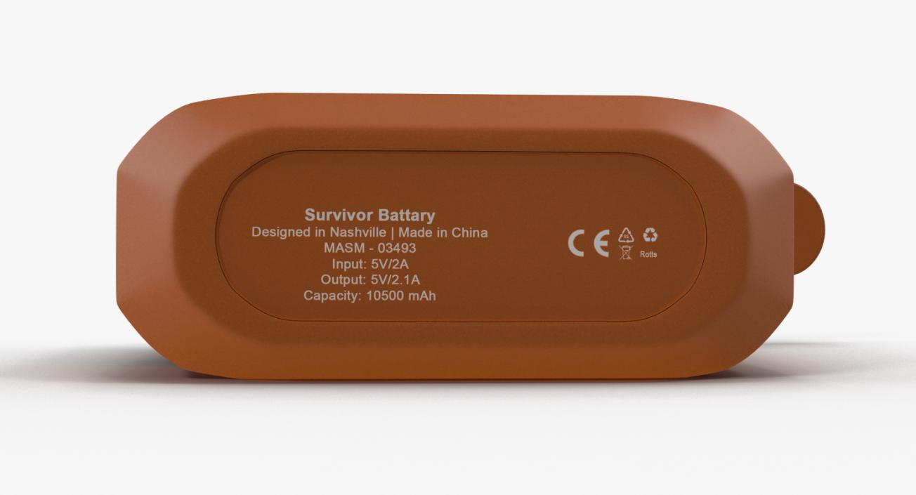 3D model Rugged Power Bank Battery