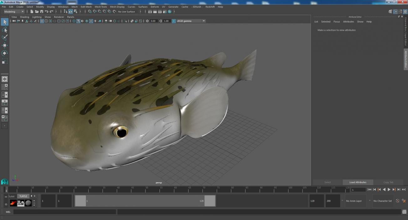 3D Puffer Fish