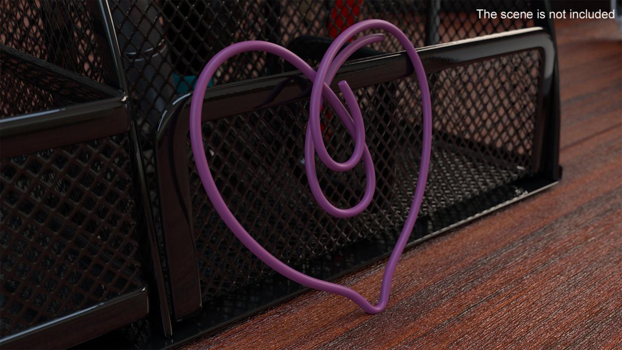 3D Beautiful Heart Shaped Paper Clip model