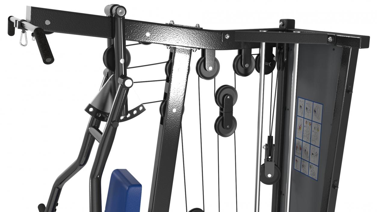 3D Multi Gym Exercise Equipment model