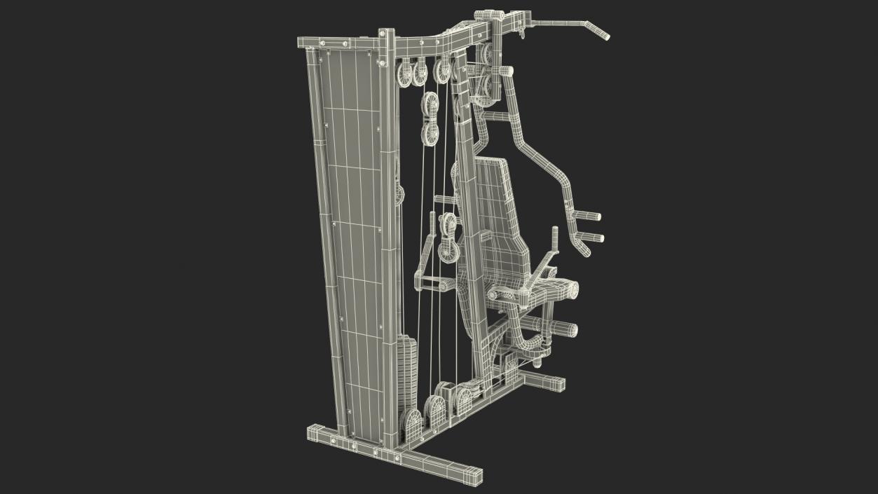 3D Multi Gym Exercise Equipment model