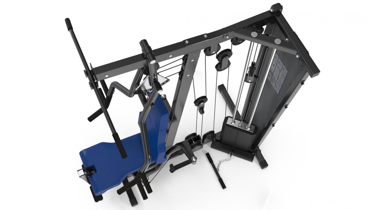 3D Multi Gym Exercise Equipment model