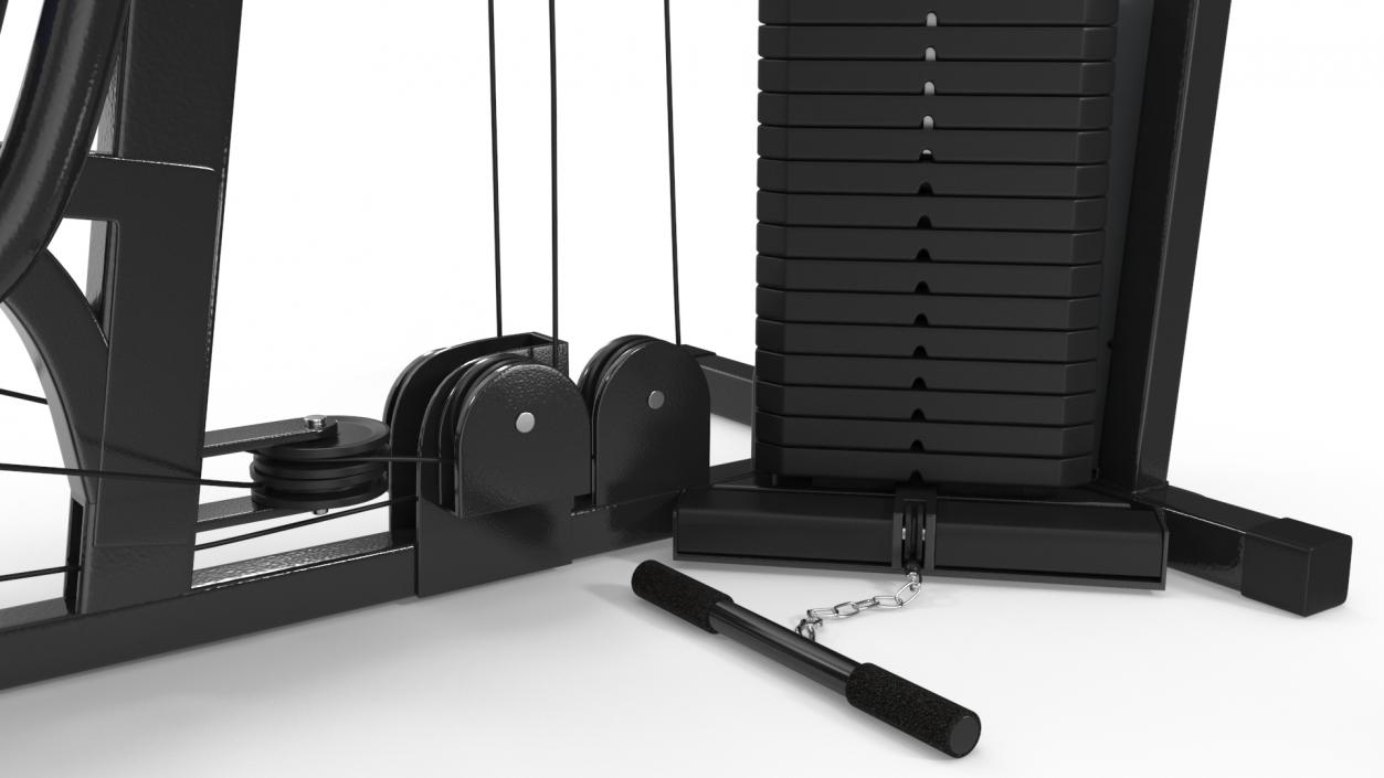 3D Multi Gym Exercise Equipment model