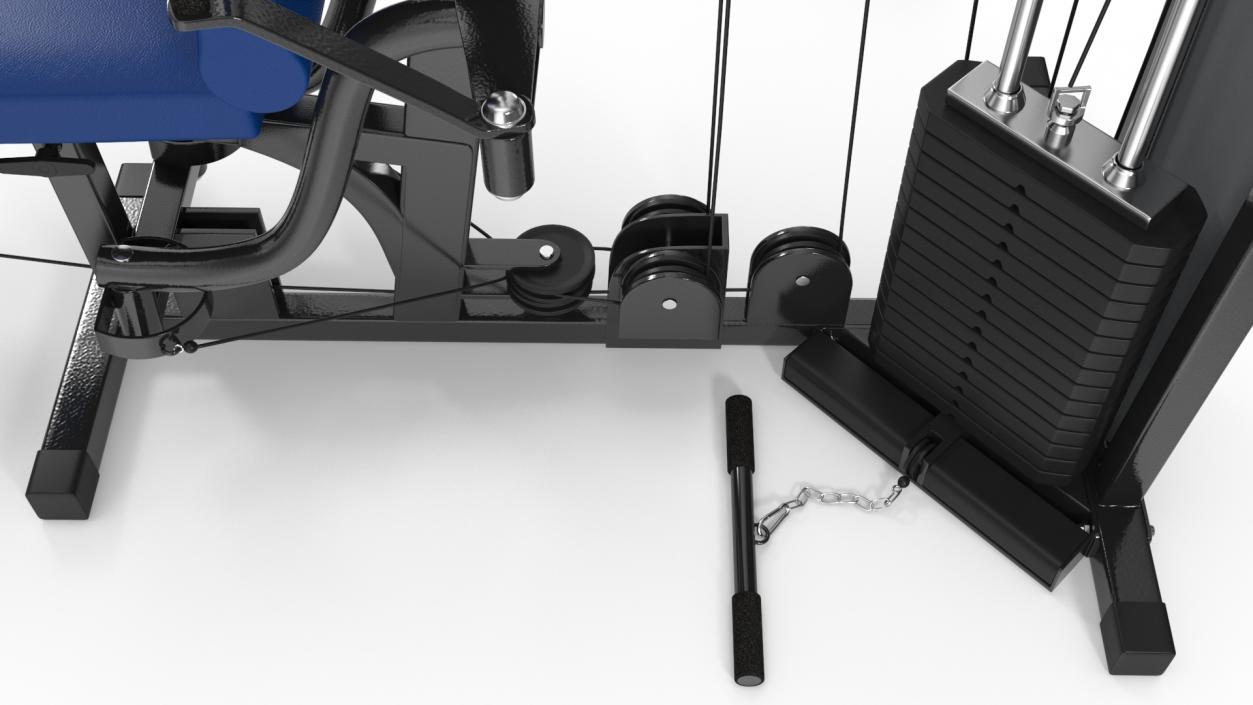 3D Multi Gym Exercise Equipment model